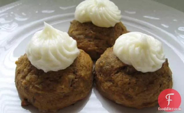 Pumpkin Cookies With Cream Cheese Frosting