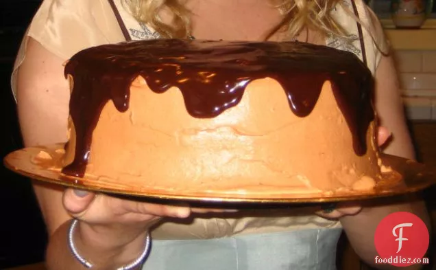 Glazed Chocolate Pumpkin Cake