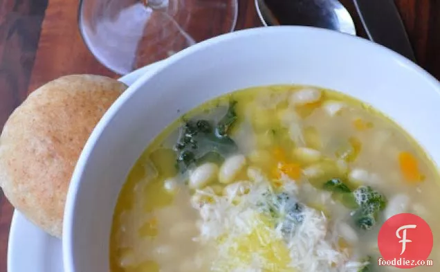 Emeril’s Tuscan White Bean Soup with Broccoli Rabe