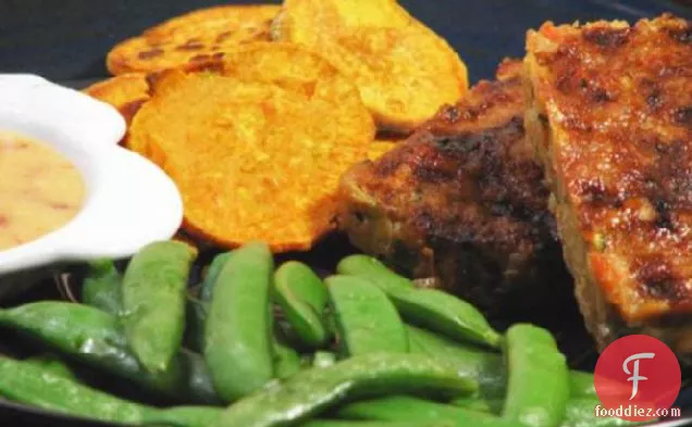Mini Meatloaves With Baked Sweet Potato Chips