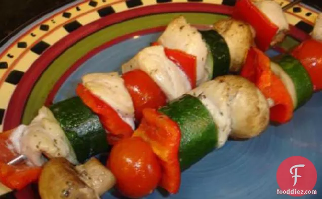 Herb Chicken Vegetable Kabobs