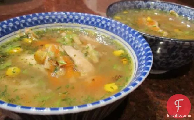 चिकन सूप-एक दोस्त को आराम देने के लिए एक उपहार