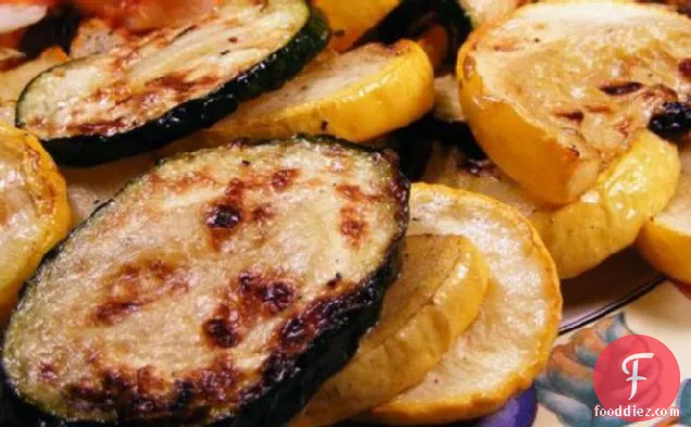 Marinated and Grilled Zucchini and Summer Squash
