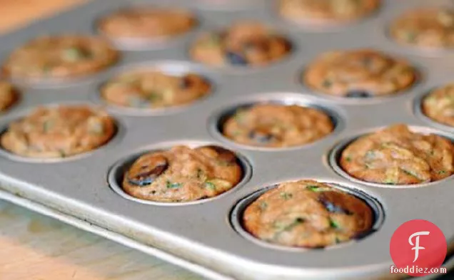 Zucchini Chocolate Chip Mini-Muffins (Gluten Free)