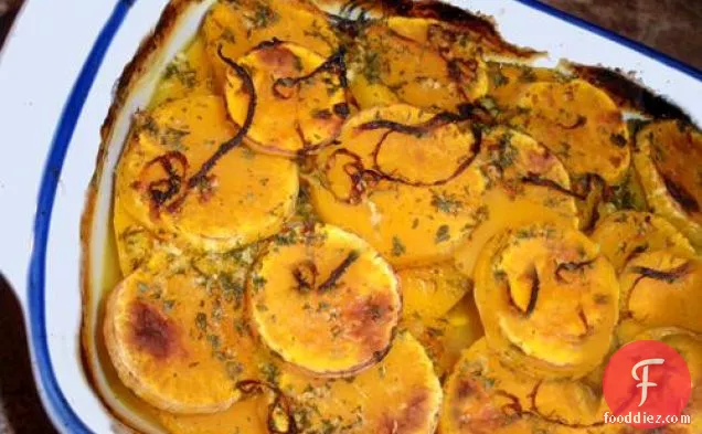Baked Butternut Squash With Orange