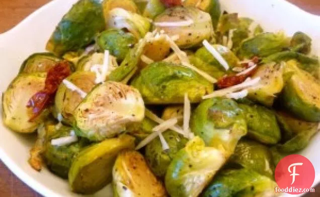 Brussels Sprouts With Shallots, Garlic And Sun Dried Tomato “ba