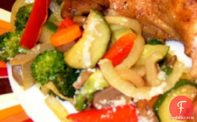Very Quick Stir Fry Vegetables With an Italian Flair