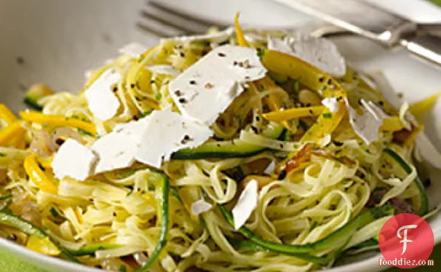 Linguine with Squash Noodles and Pine Nuts Recipe