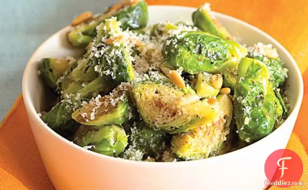 Brussels Sprouts with Parmesan and Pine Nuts