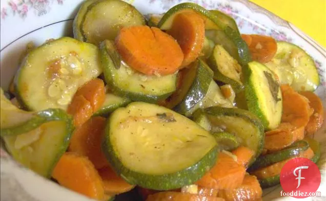 Zucchini and Carrot a Scapece