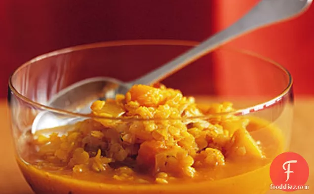Red Lentil and Squash Curry Soup
