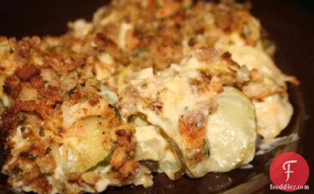 Squash and Zucchini Casserole (Lightened)