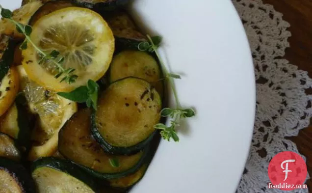 Fried Potatoes and Squash