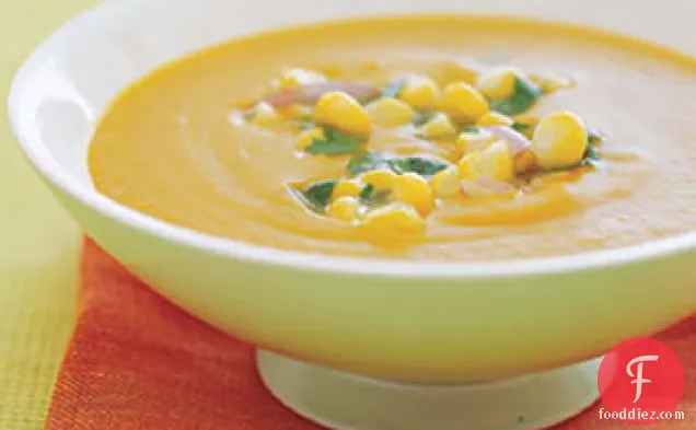 Calabaza, Corn, and Coconut Soup