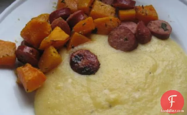 Herb-Roasted Butternut Squash and Sausages