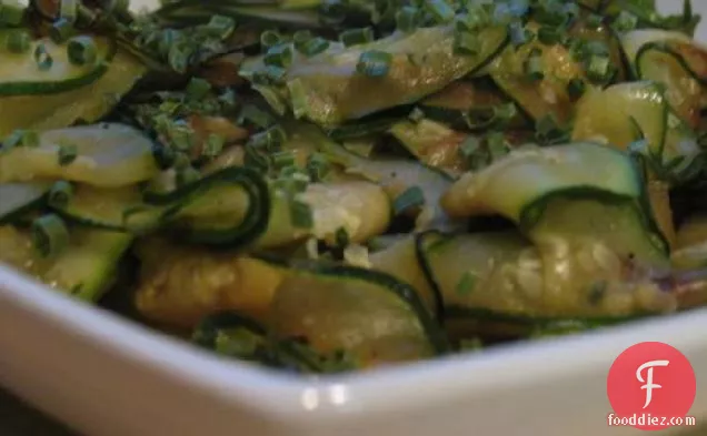 Sauteed Courgettes With Chives
