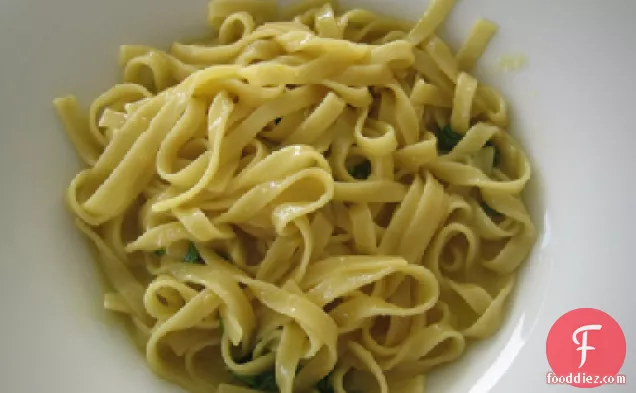Pasta Limone With Sauteed Garden Veggies