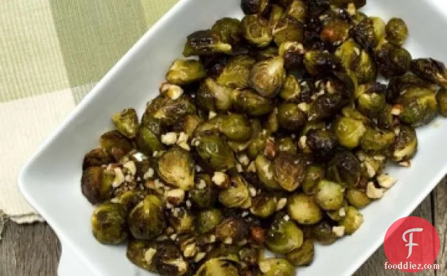 Maple-roasted Brussels Sprouts With Toasted Hazelnuts
