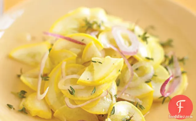 Quick-Marinated Yellow Squash Salad