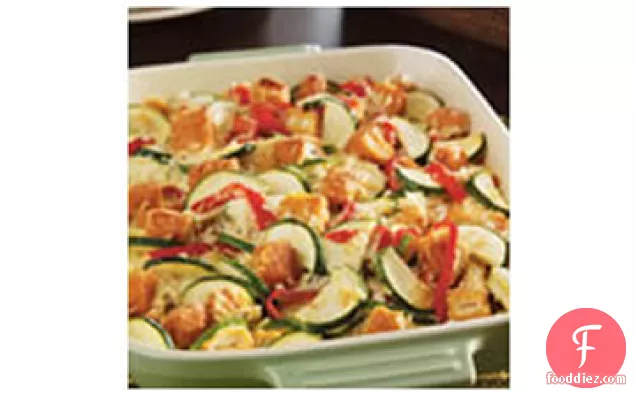 Zucchini, Chicken and Rice Casserole
