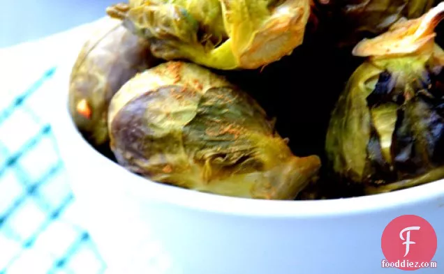 Agave-roasted Brussels Sprouts With Vegan Cashew Glaze