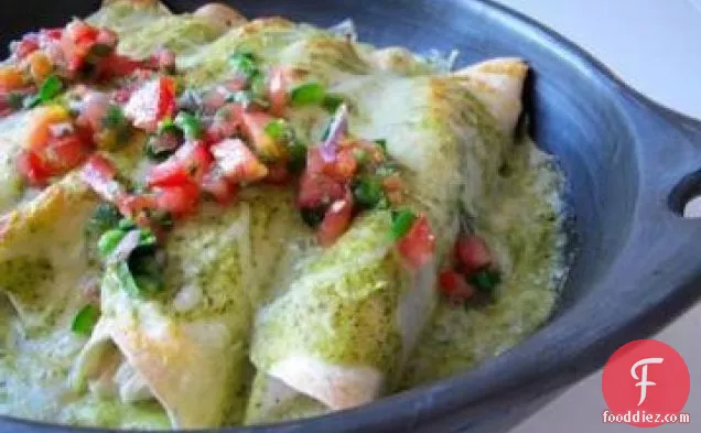 Chicken and Green Olive Enchiladas