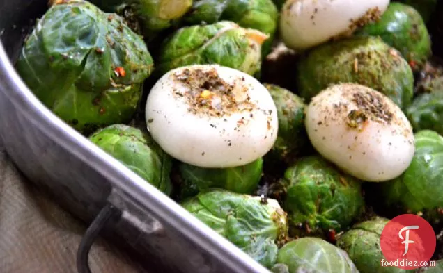 Oven Roasted Sweet Cacao Brussels Sprouts