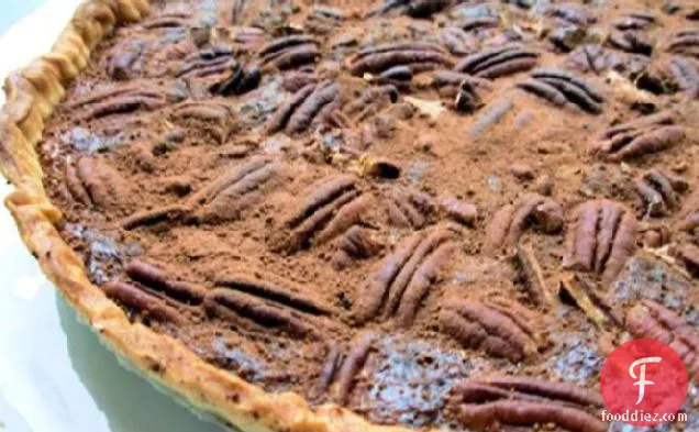 Chocolate-Oatmeal-Pecan Pie