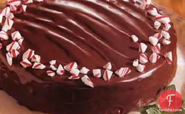 Triple-Chocolate Cake with Chocolate-Peppermint Filling