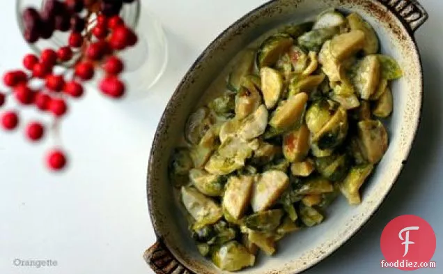 Cream-braised Brussels Sprouts
