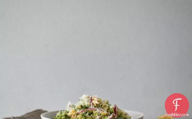 Brussels Sprout Salad With Red Onion And Pecorino