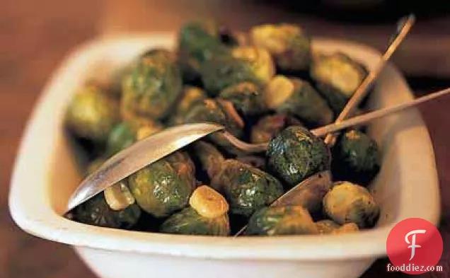 Brussels Sprouts with Browned Garlic