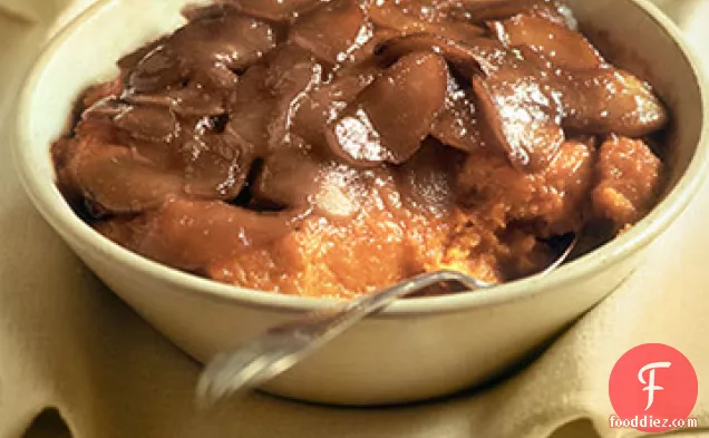 Whipped Sweet Potatoes with Caramelized Apples