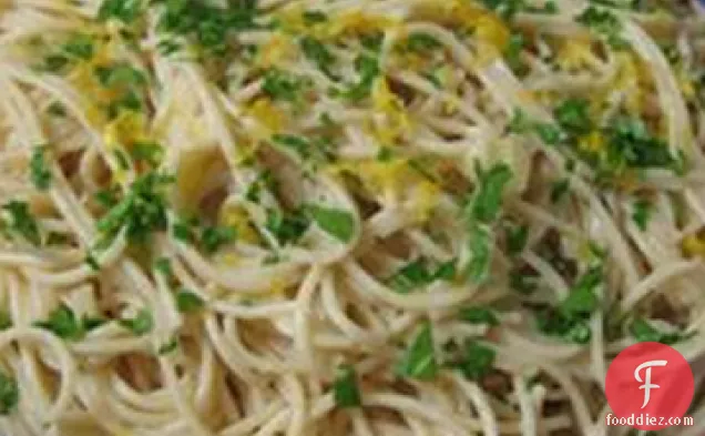Quick Angel Hair with Basil Cream for One