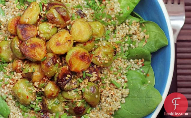 Brussels Sprouts, Quinoa And Spinach