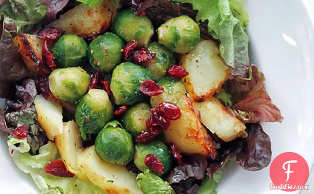 Brussel Sprouts, Potatoes And Cranberries