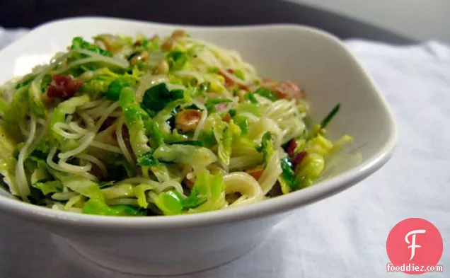 Pasta With Shaved Brussels Sprouts And Pancetta