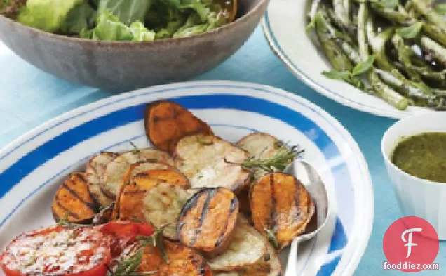 Grilled Potatoes with Rosemary