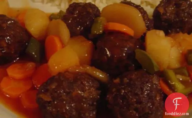 Sweet and Sour Meatballs (Oriental Sweet and Sour Meatballs)