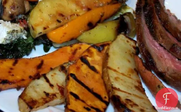 Grilled Sweet Potato and Russet Potato