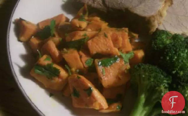 Core Spicy Sweet Potatoes With Tangy Lime and Cilantro