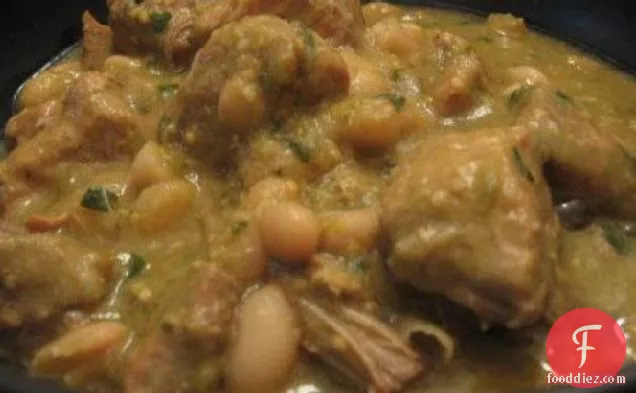 Tomatillo Pork Braise With Pickled Chilis (Puerco En Salsa Verde