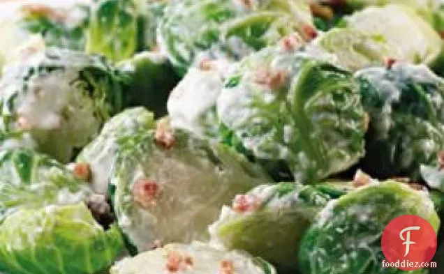 Brussels Sprouts With Bacon-horseradish Cream