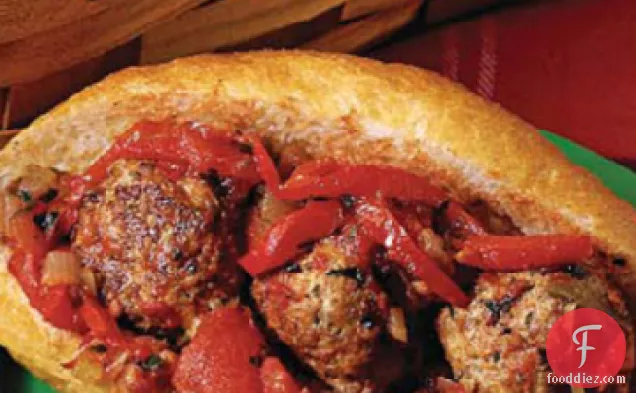 Turkey Meatball Grinder