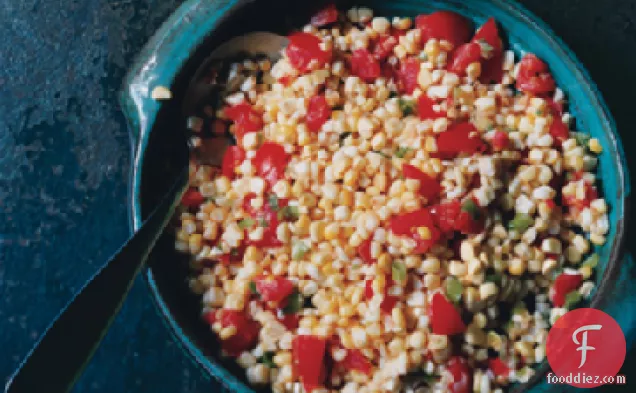 Corn-and-Tomato Scramble