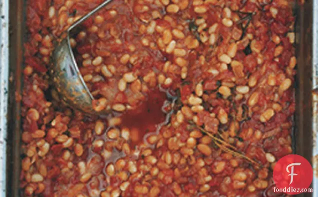Slow-Cooked Tomato and Herb White Beans