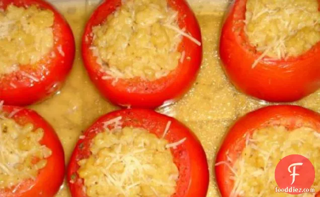 Baked Tomatoes Stuffed With Orzo