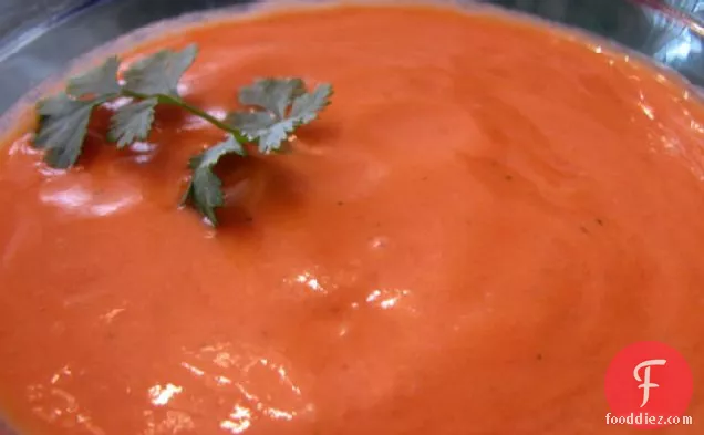 Raw Tomato Cilantro Soup
