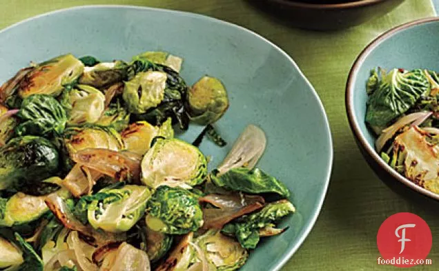 Sautéed Brussels Sprouts and Shallots