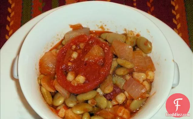 Corn and Beans and Bacon and Tomatoes